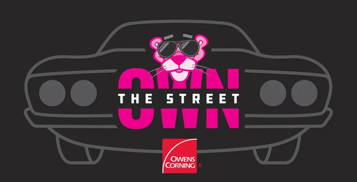 Owens Corning Pink Panther brand image